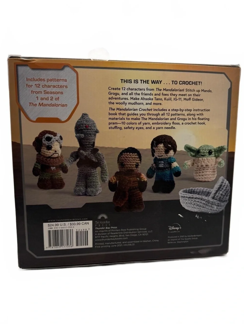 Star Wars The Mandalorian Crochet Kit with Patterns and Materials